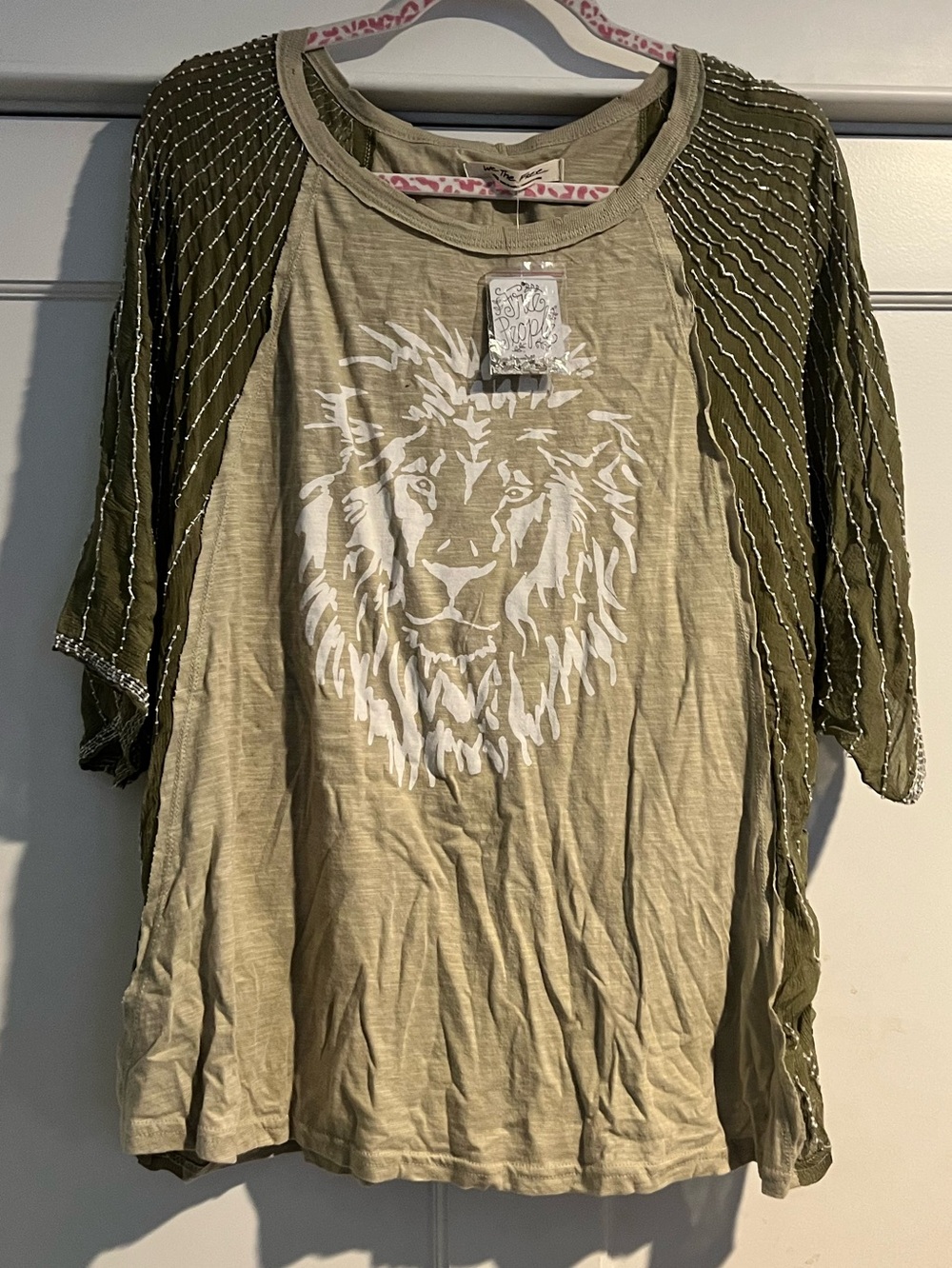 Free People - We the Free Showtime Tee - Olive - NWT - Picture 4 of 12